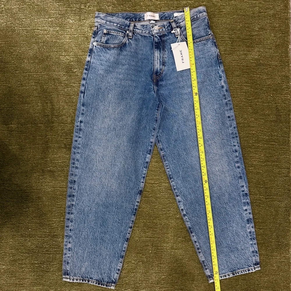 FRAME The Candle Cropped Mid-Rise Straight-Leg Jeans Size 28 – NWT - Picture 5 of 7